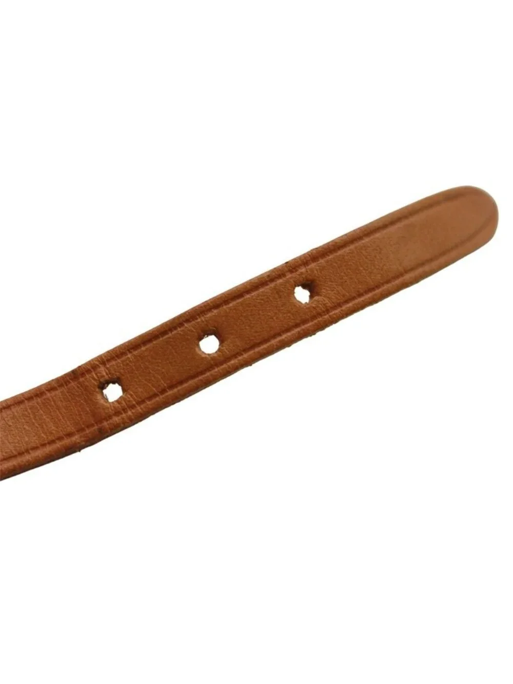 Hermes Bracelet Hapi 3 Leather Brown Silver Belt Type Simple